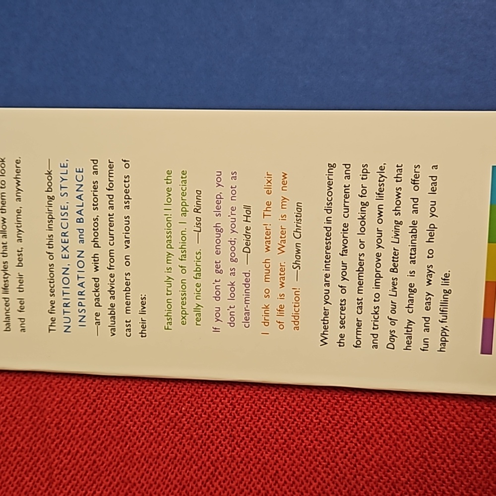 'Days of our Lives' Better Living autographed copy lifestyle book cast tips - Picture 10 of 16